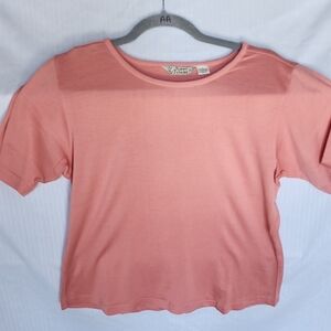 Tommy Bahama Peach SS Silk Top